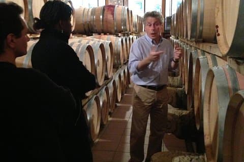 oak barrel room