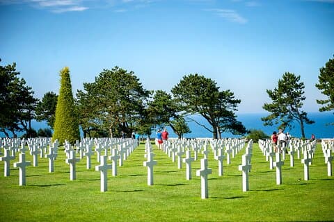 American Cemetery overlooking the sea
