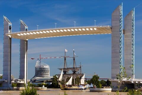 History of the Port of Bordeaux Green Bordeaux Jacques Chaban Delmas Bridge