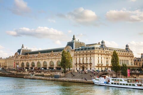 d'Orsay Museum entry ticket, view from the river Seine