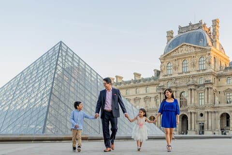 Photoshoot at the Louvre