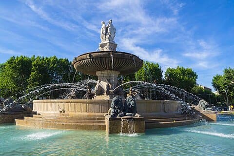 The fountain of the Rotunda, AIX EN PROVENCE