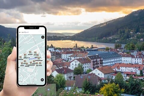 Track game discovering the mysteries of Gerardmer