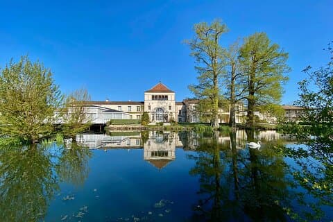 Landmark Château de Pessac-Léognan, origin of some of the great Bordeaux wines