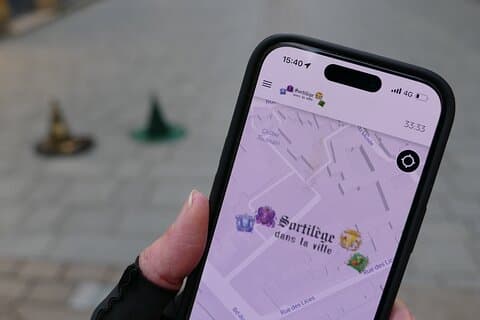 Escape game in city theme magic