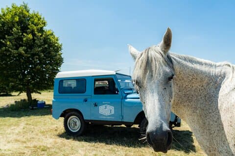 Private food & wine tour of southern Burgundy by vintage Land Rover