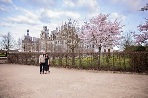 Have your photos taken in the gardens around Chambord castle!