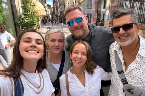 with happy clients!