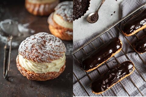 Eclair au Chocolat & Choux - French Pastries