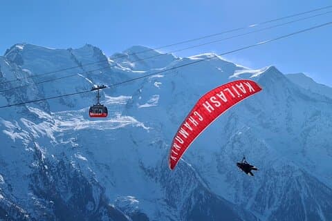 Discovery two-seater paragliding flight in Chamonix Mont-Blanc