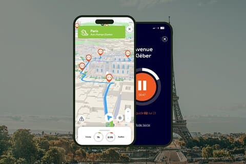 GPS Audioguide application: From the Concorde to the Arc de Triomphe (Offline).