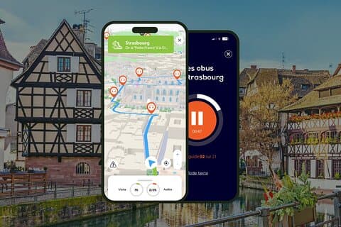 GPS Audioguide application: From Little France to the Cathedral (Offline).