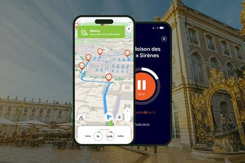 GPS Audioguide app: From Stanislas Square to the Old Town (Offline).