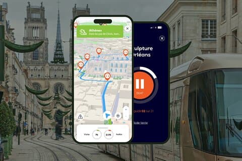 GPS Audioguide application: From the Cathedral of the Holy Cross to the Loire (Offline).