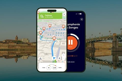 GPS Audioguide application: From the Capitol to the banks of the Garonne (Offline).