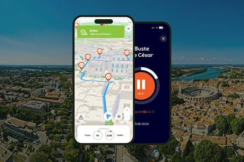 GPS Audioguide app: From the Roman Amphitheatre to places painted by Van Gogh (Offline).