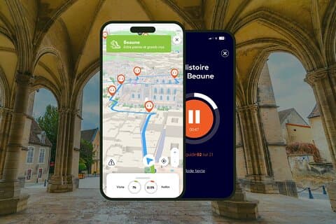 GPS Audioguide application: From the Inn-Dieu to the ramparts (Offline).