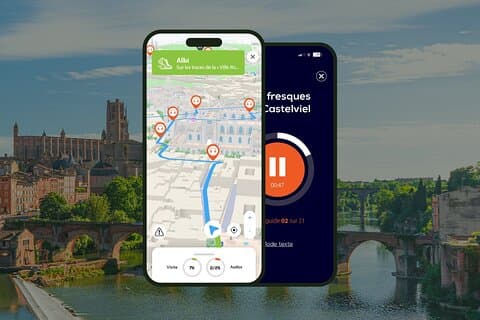 GPS Audioguide application: From the Capitol to the Garonne docks (Offline).