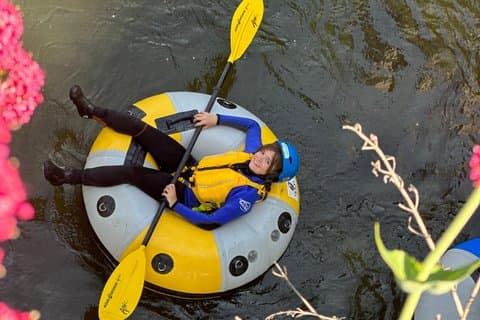 Tubing on the river Aude in Quillan Fun in the middle of nature