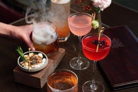Cocktail & food pairings on a secret rooftop