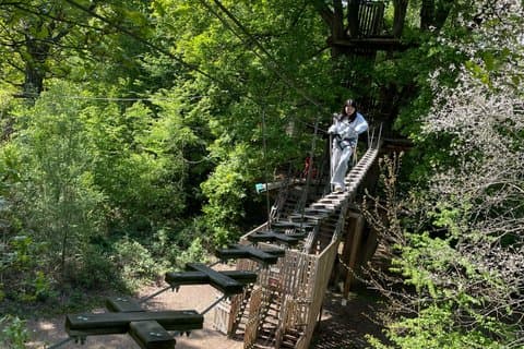 Tree-top adventure at Saint-Germain-en-Laye