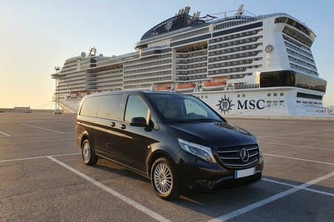 Private van transfer from cruise ship to Aix-en-Provence