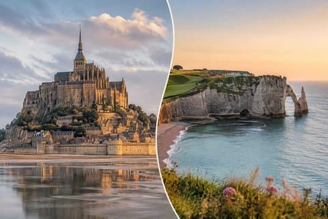 Private guided tour in Paris Etretat and Mont St Michel