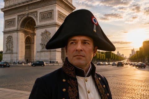 Around Arc de Triomphe with Napoleon Unique Tour By An Actor
