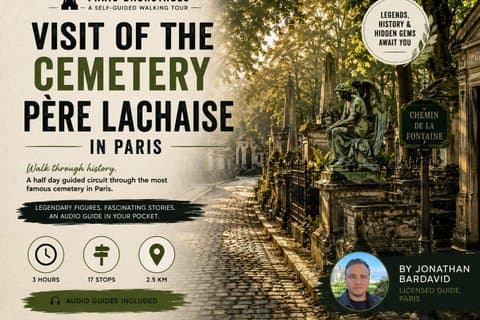 Père Lachaise Cemetery Self Guided Walking Tour with Audio Guide