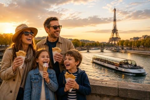 Seine River Cruise in Paris with Drink Ice Cream or Dessert