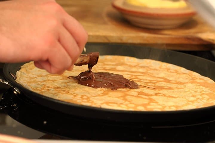 crepe with chocolate