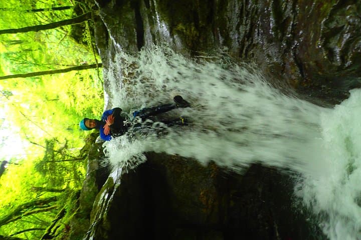 Canyoning sensation of Angon on the shores of Lake Annecy