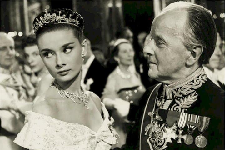 Audrey Hepburn and Harcourt Williams