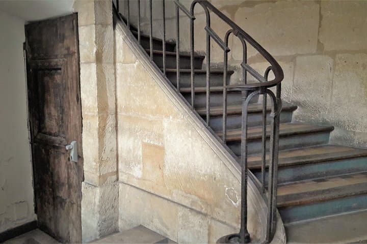 Carved stone stairwell