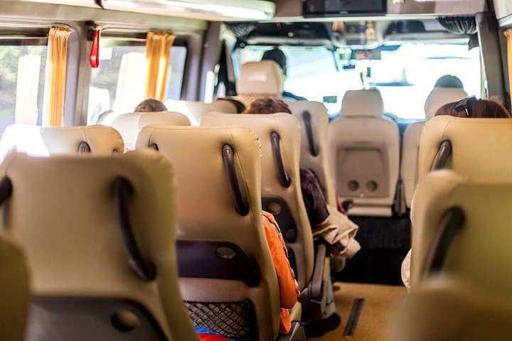 inside of the minibus