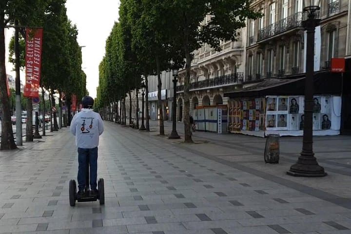 Alone on the Champs Elysées