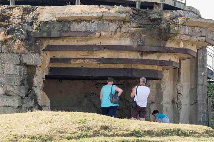 Visit bunkers at Pointe du Hoc