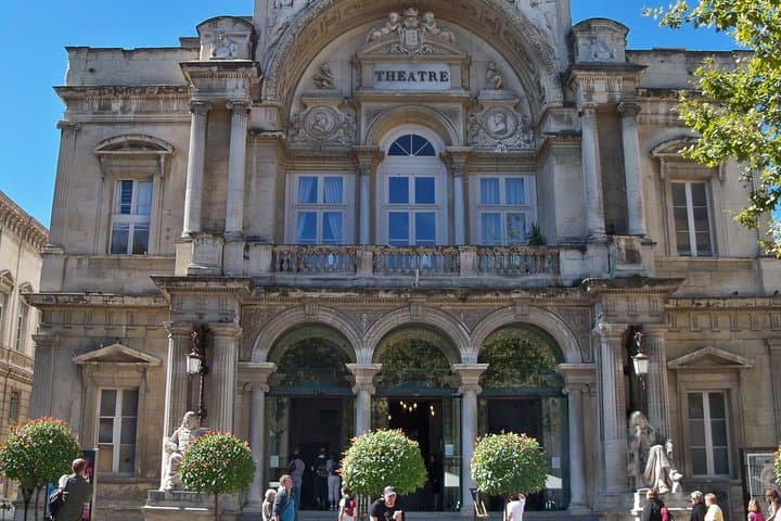 The municipal theater of Avignon in the city center