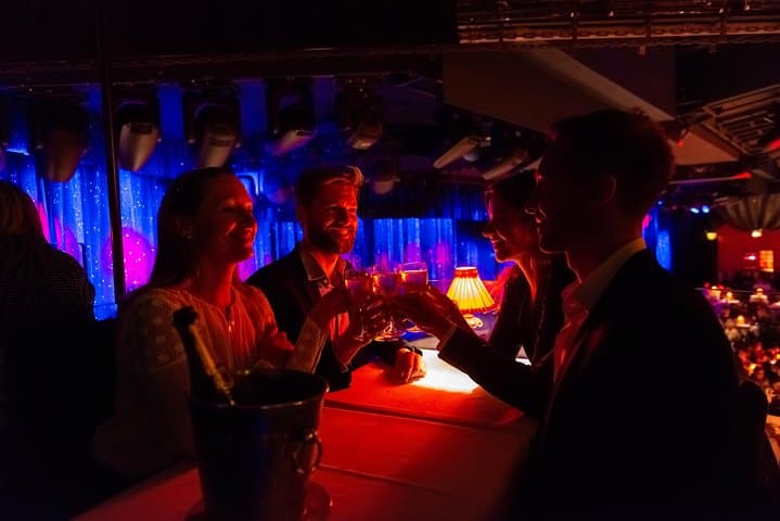 Moulin Rouge Dinner Show with Champagne and Drop Off