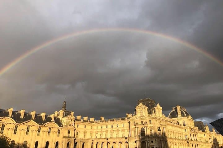 Rainbow over the Louvre