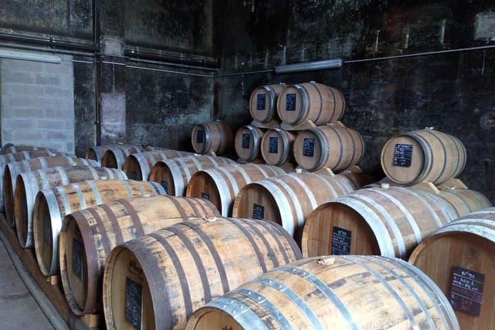 Apple brandy barrels at the Breuil en Auge