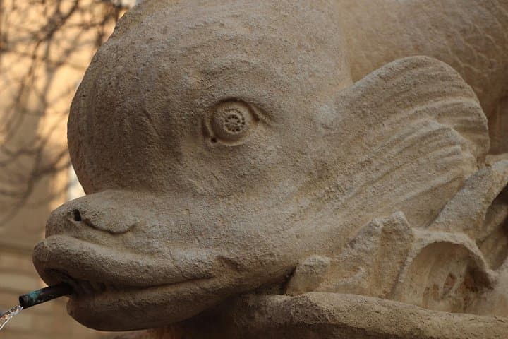 Detail of the barrel of a fountain