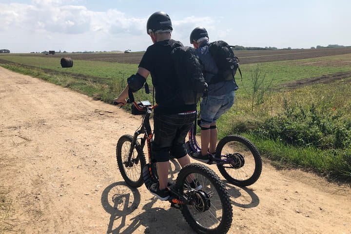 "Pleasure" ride on an all-terrain electric scooter