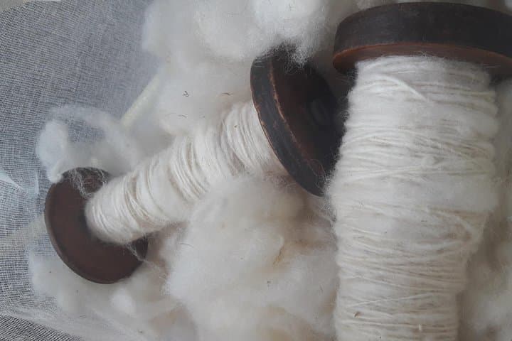 Introduction to spinning local wool on a traditional spinning wheel