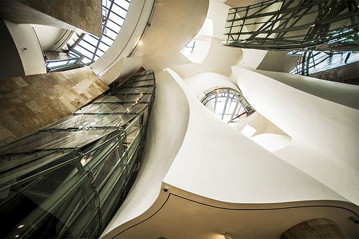 BILBAO, the interior of the Guggenheim Museum