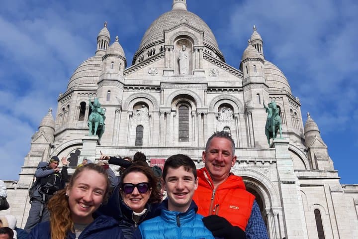 Sacred Heart Basilica at the very top of Montmartre.