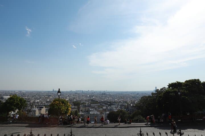 The view of Paris from the Sacred Heart of Montmartre