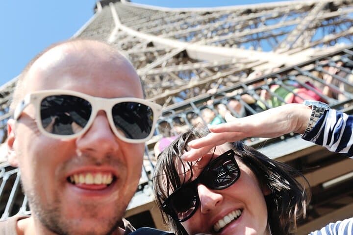 selfie from the Eiffel Tower