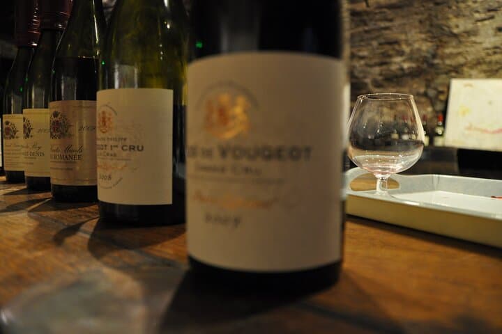 Tasting of Clos de Vougeot Grand Cru and Vougeot Premier Cru
