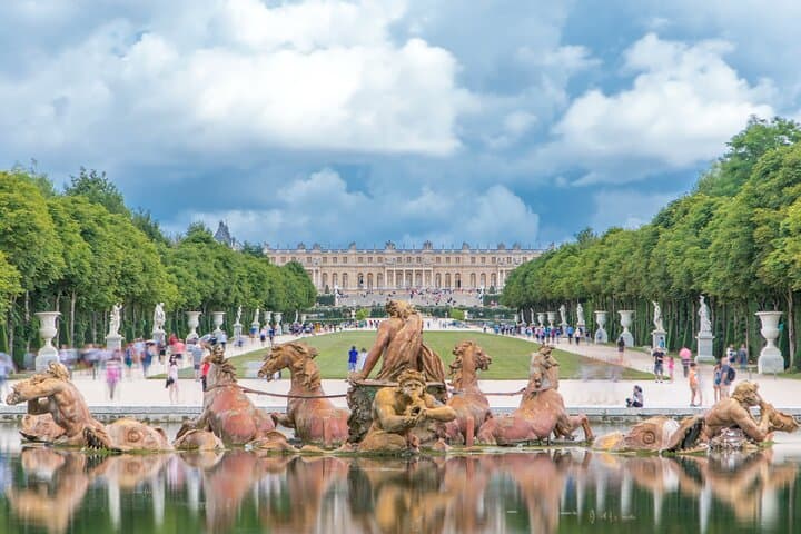 Apollo Fountain in the vast Garden of Versailles